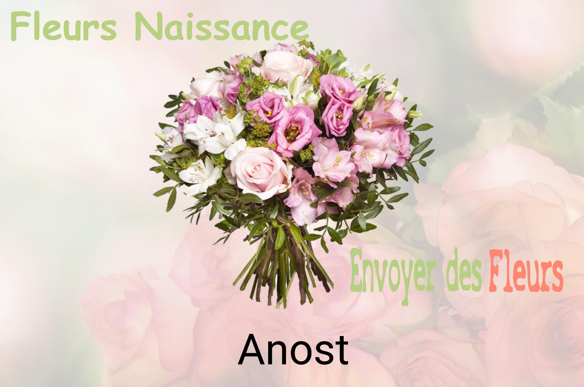 Bouquet de fleurs de naissance livré à Anost